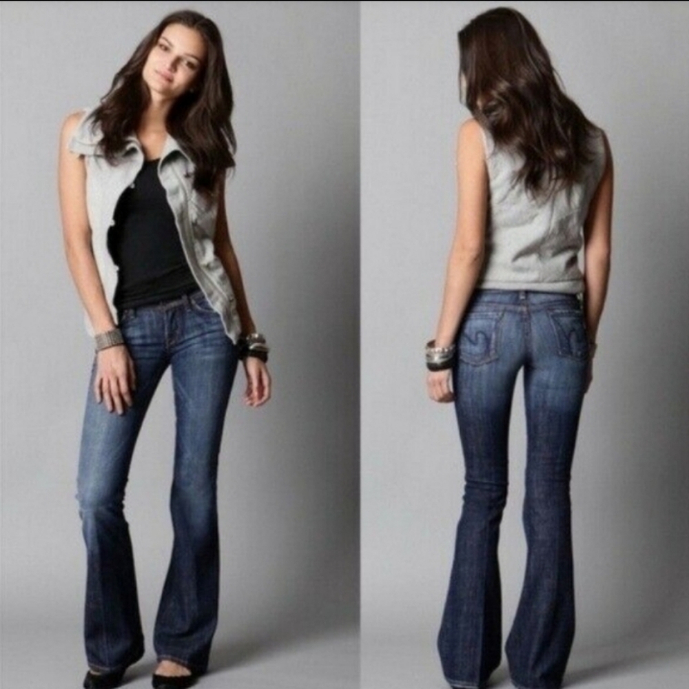 Citizens of Humanity Ingrid # 002 Low Rise Flare Jeans, sz 28